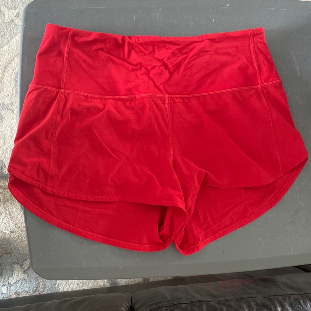 Lululemon High rise speed up short 2.5” size 8